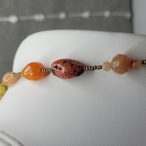 NINE WEST LONG STRAND BEADED NECKLACE - Picture 5 of 8